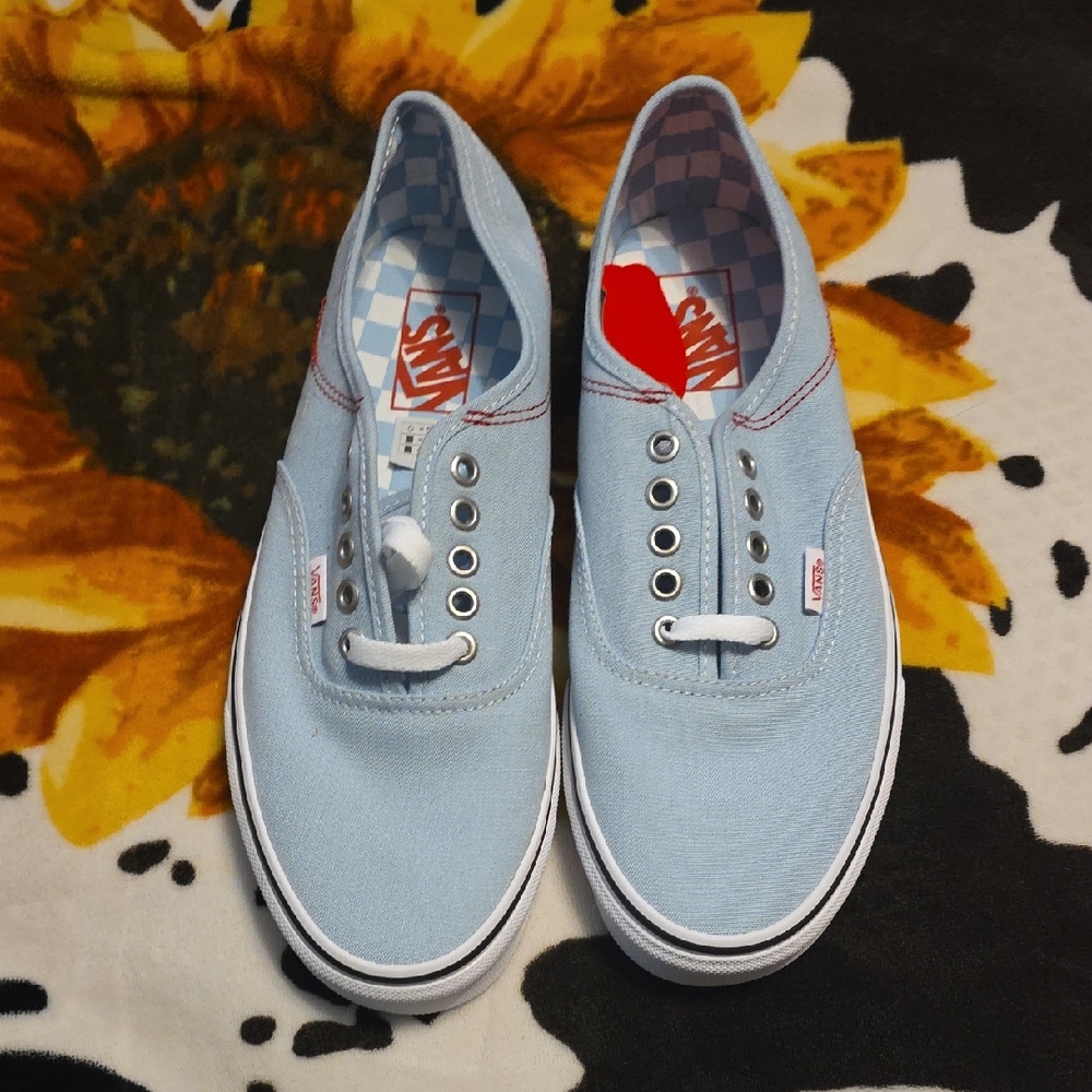 Vans Sky Blue Canvas Shoes